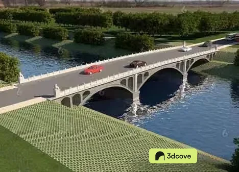 A Bridge With Cars