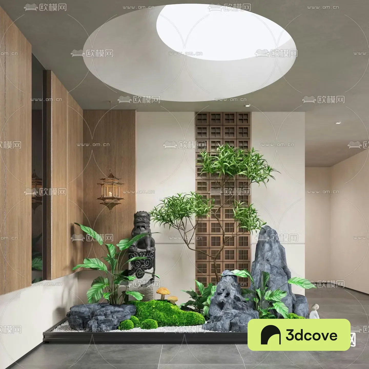 New Chinese style interior landscape