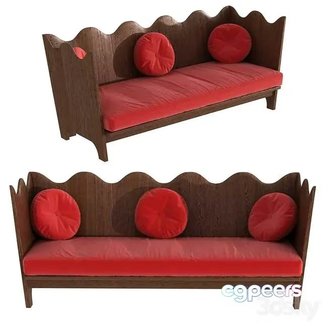 3ds Max Free – Axel Einar Hjorth three seat sofa