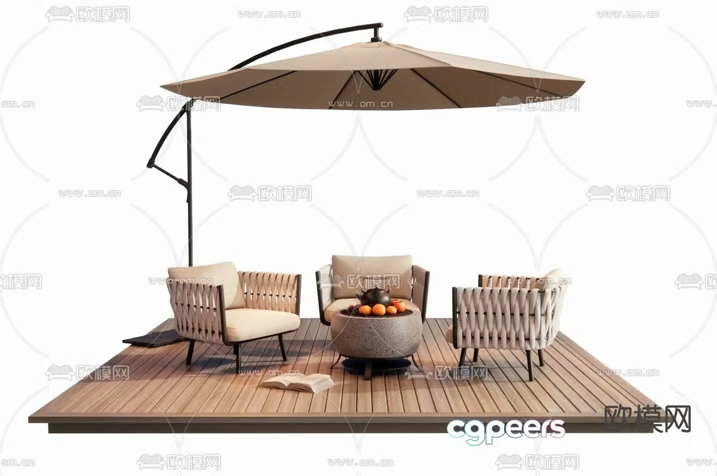 Modern outdoor sofa 3d model