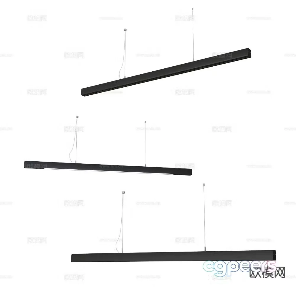ANCARD straight line chandelier 3d model