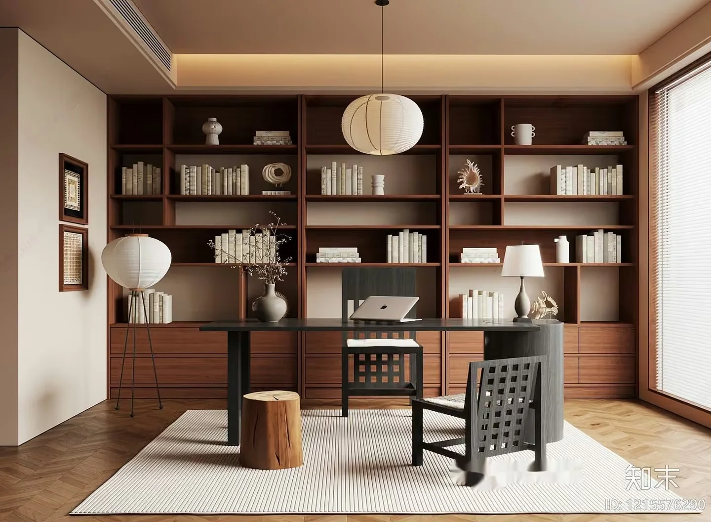 A Modern Home Office 3D Model – 10973 – VRAY Render