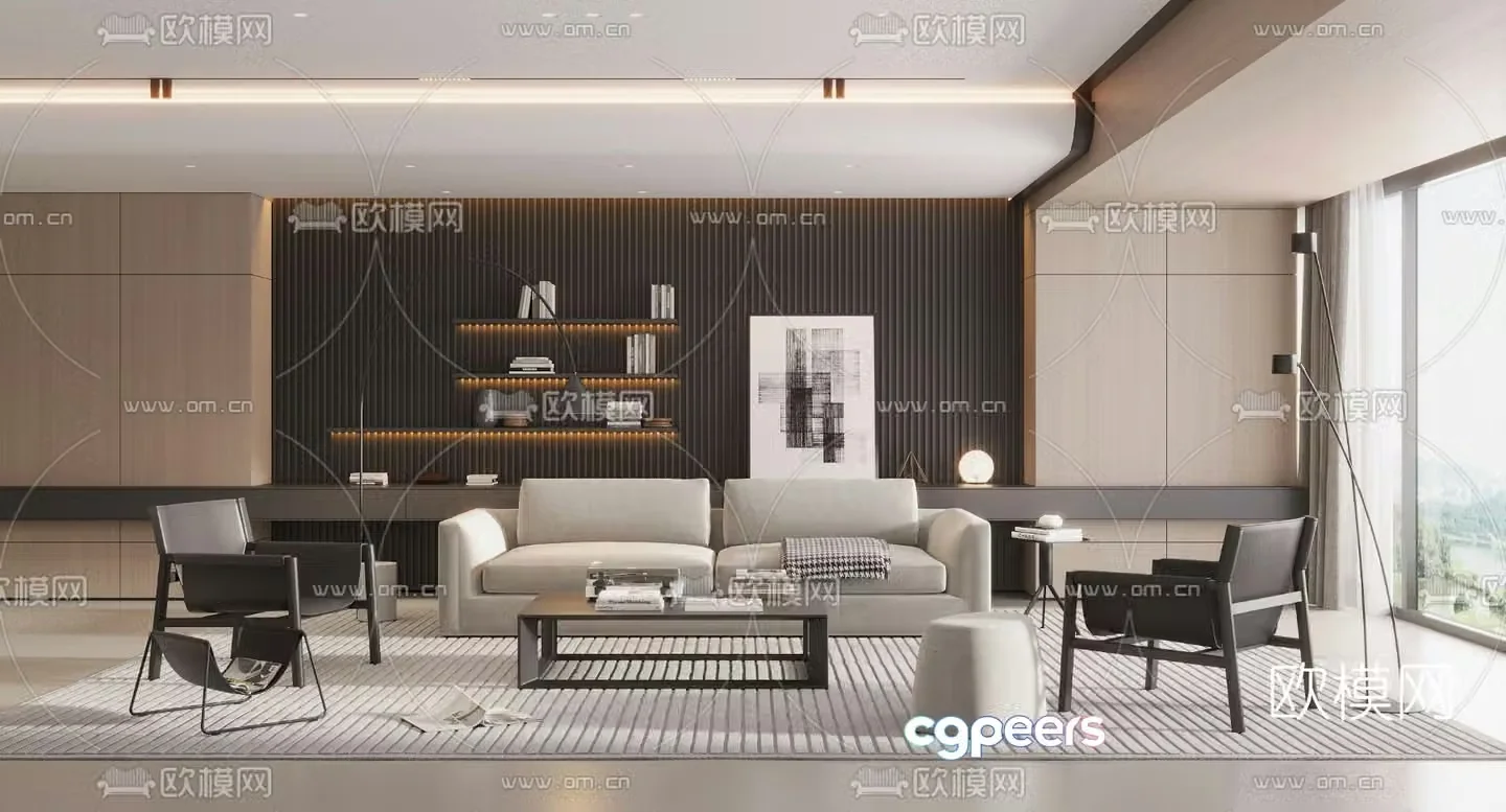B&B Italia modular sofa 3d model
