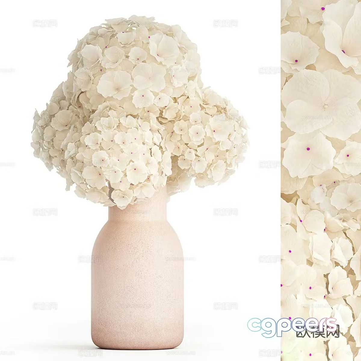 Vase flowers 3d model