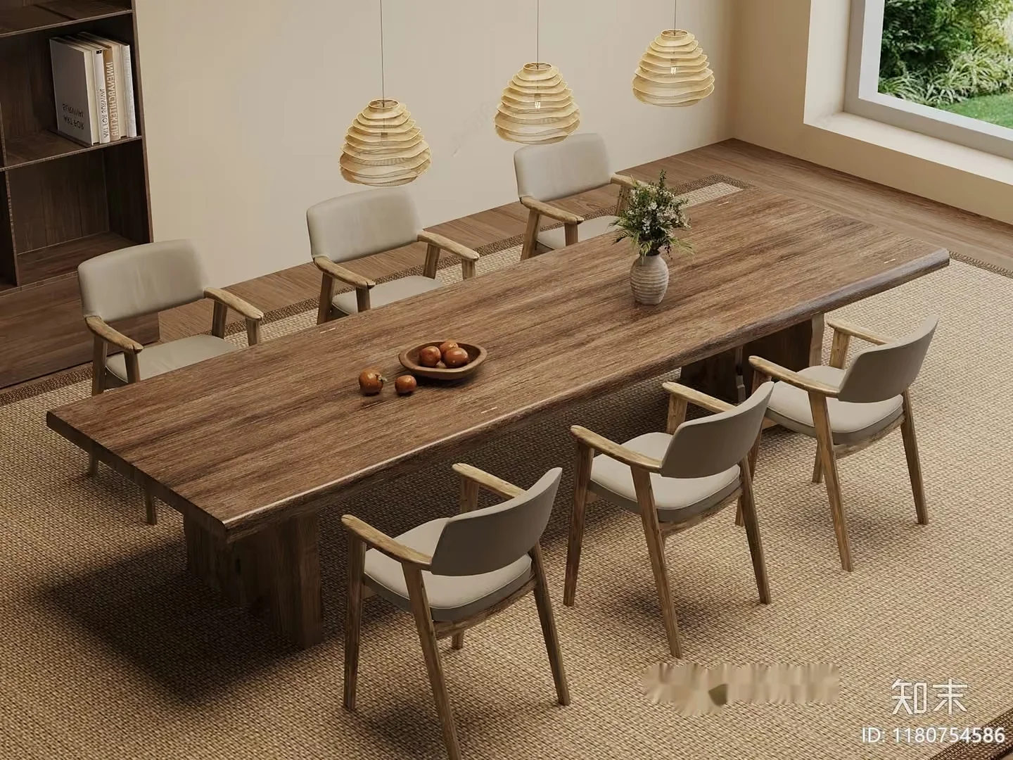 Modern Dining Room 3D Model – 6009 – VRAY Render