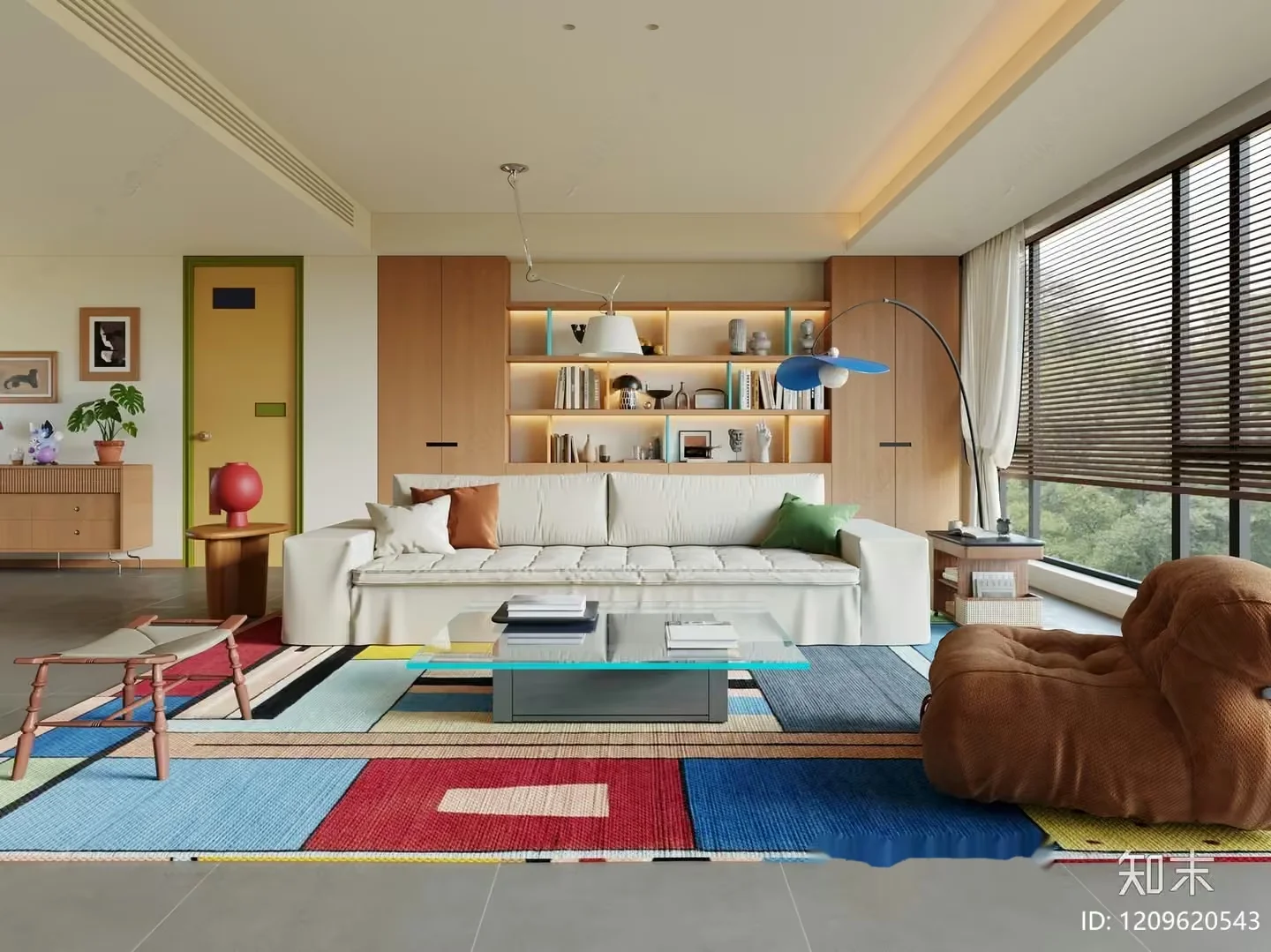 Modern Living Room 3D Model – 19463 – VRAY Render