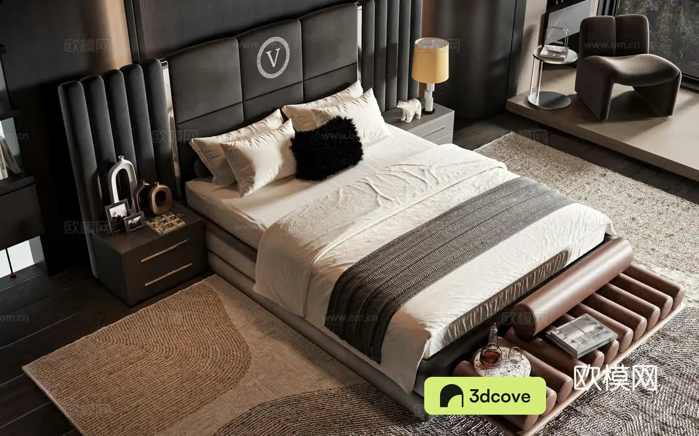 Modern style product bed