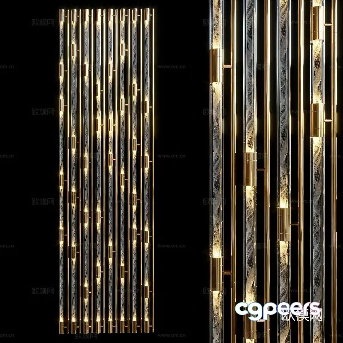 Decorative lamppost 3d model