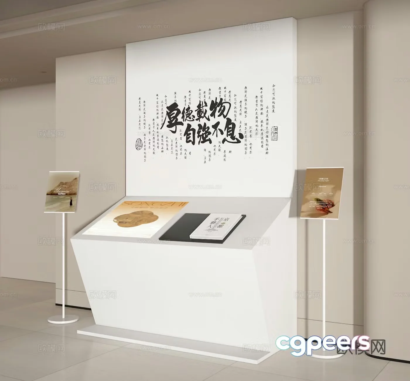 Display wall 3d model