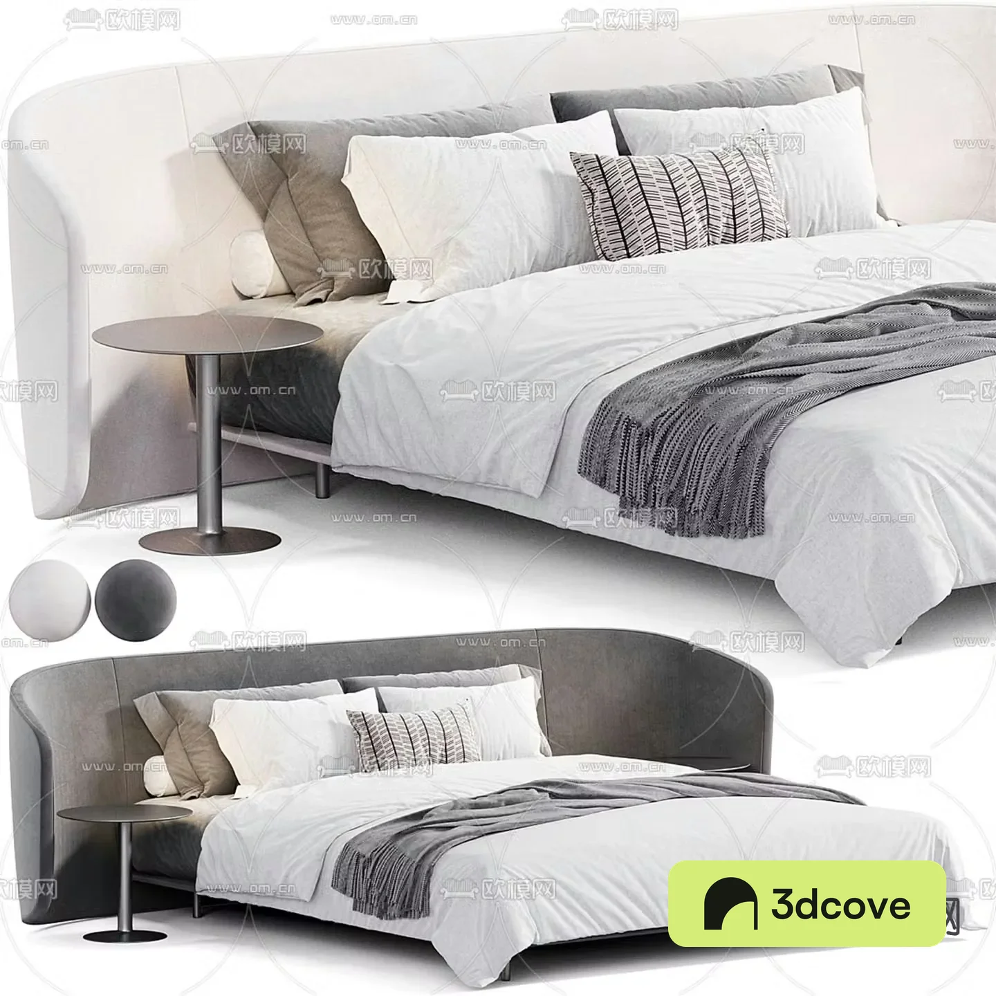 Italian double bed Hengenoctis bed