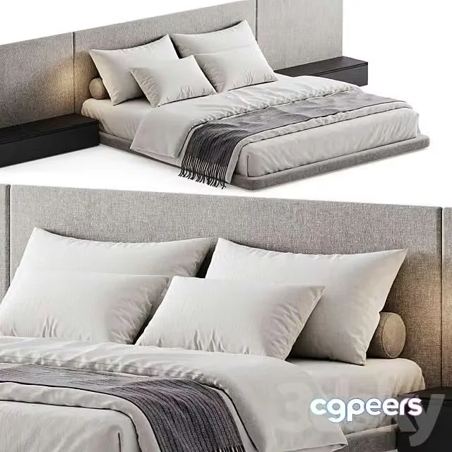 3ds Max Free – Double Bed 08