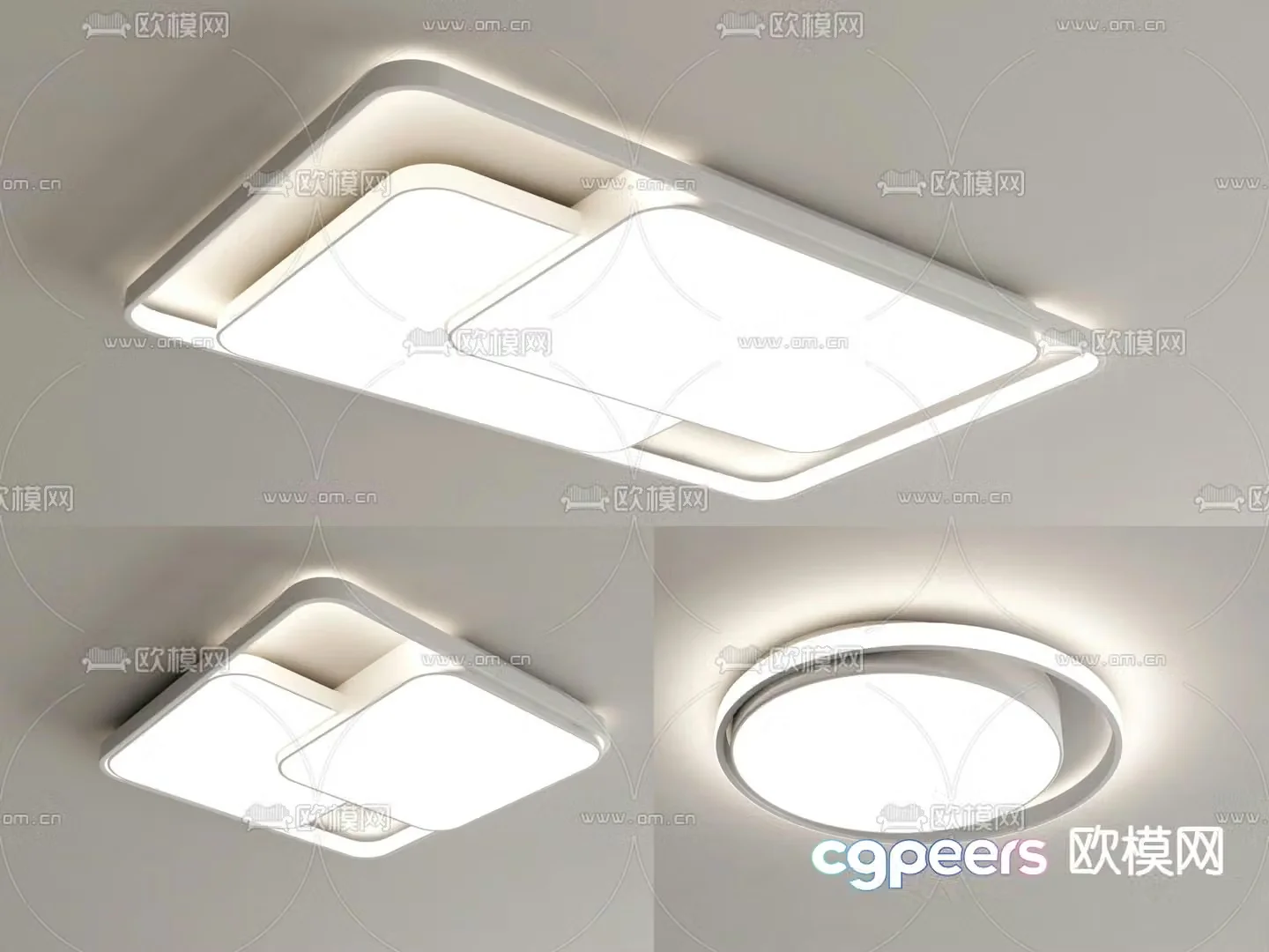 Modern ceiling lamp bedroom lamp 3d model