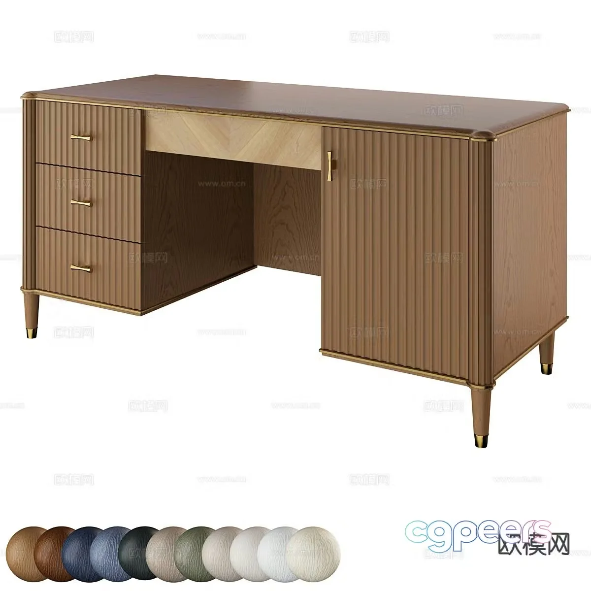 Nordic simple desk 3d model