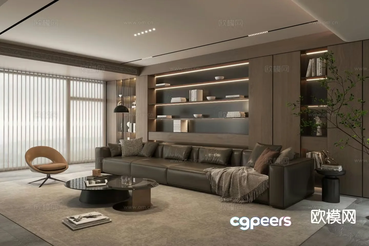 Italian living room 3d model