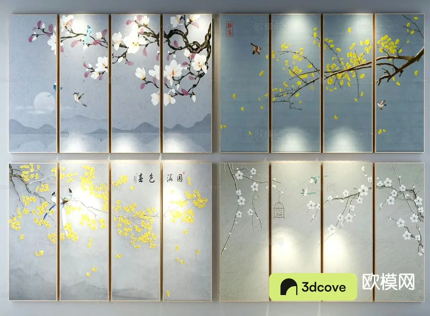 New Chinese style decorative painting Zen hanging painting
