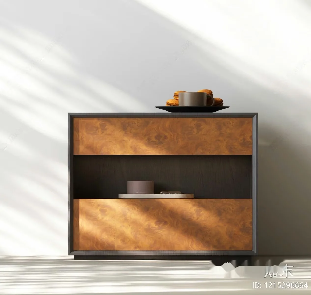 Modern Wooden Cabinet 3D Model – 9567 – VRAY Render