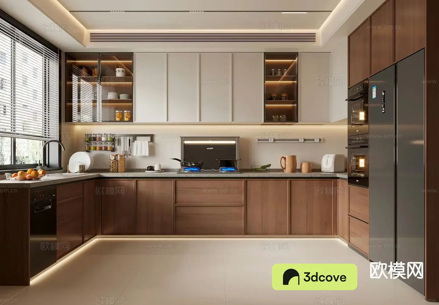 Medieval style kitchen cabinet