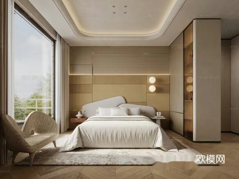Cozy Bedroom 3D Model – 6263 – CORONA Render