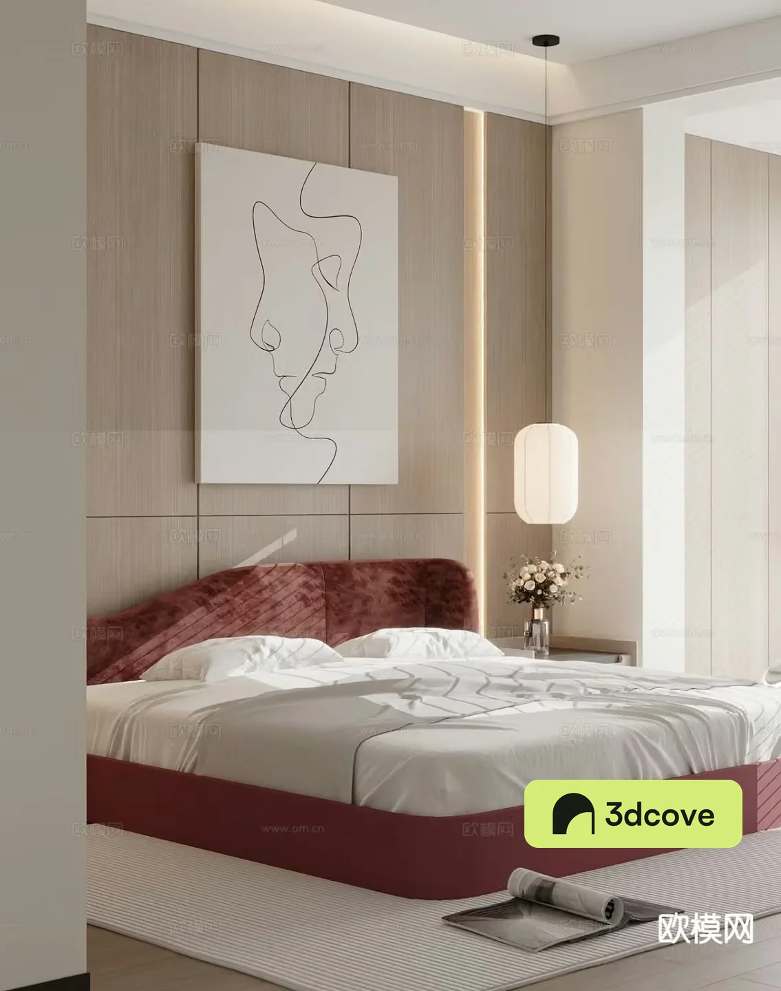 Modern double bed
