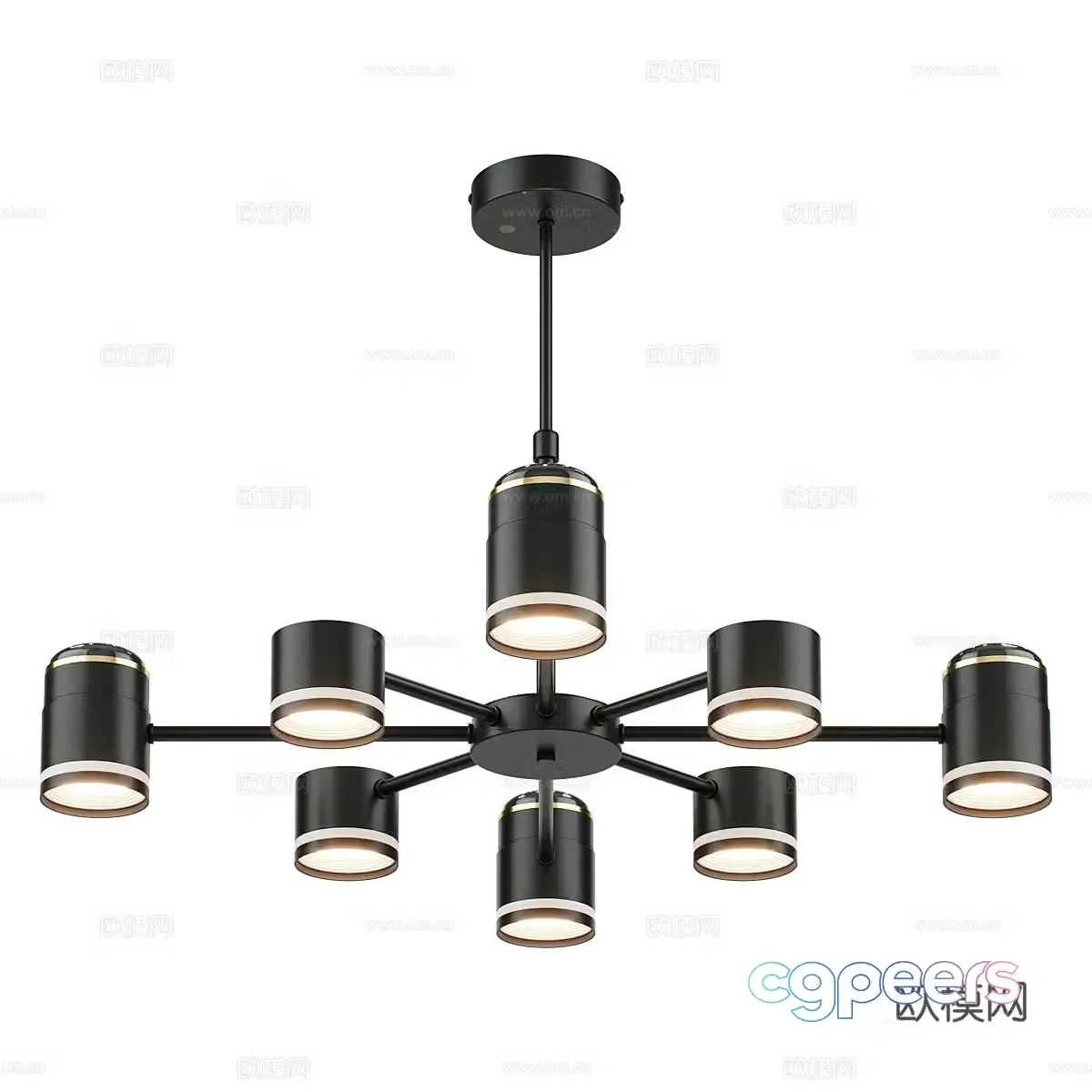 Modern minimalist chandelier living room chandelier dining room chandelier 3d model