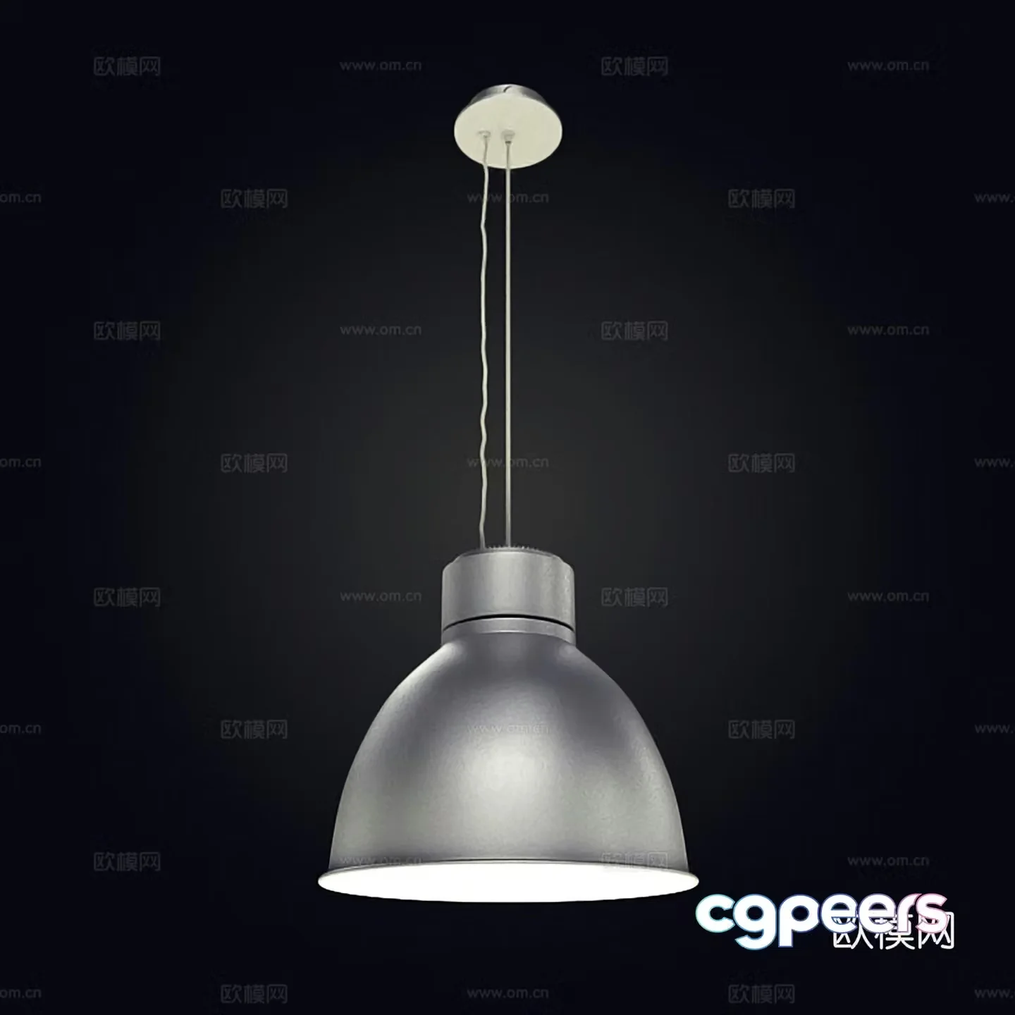 Industrial style chandelier Simple chandelier chandelier 3d model