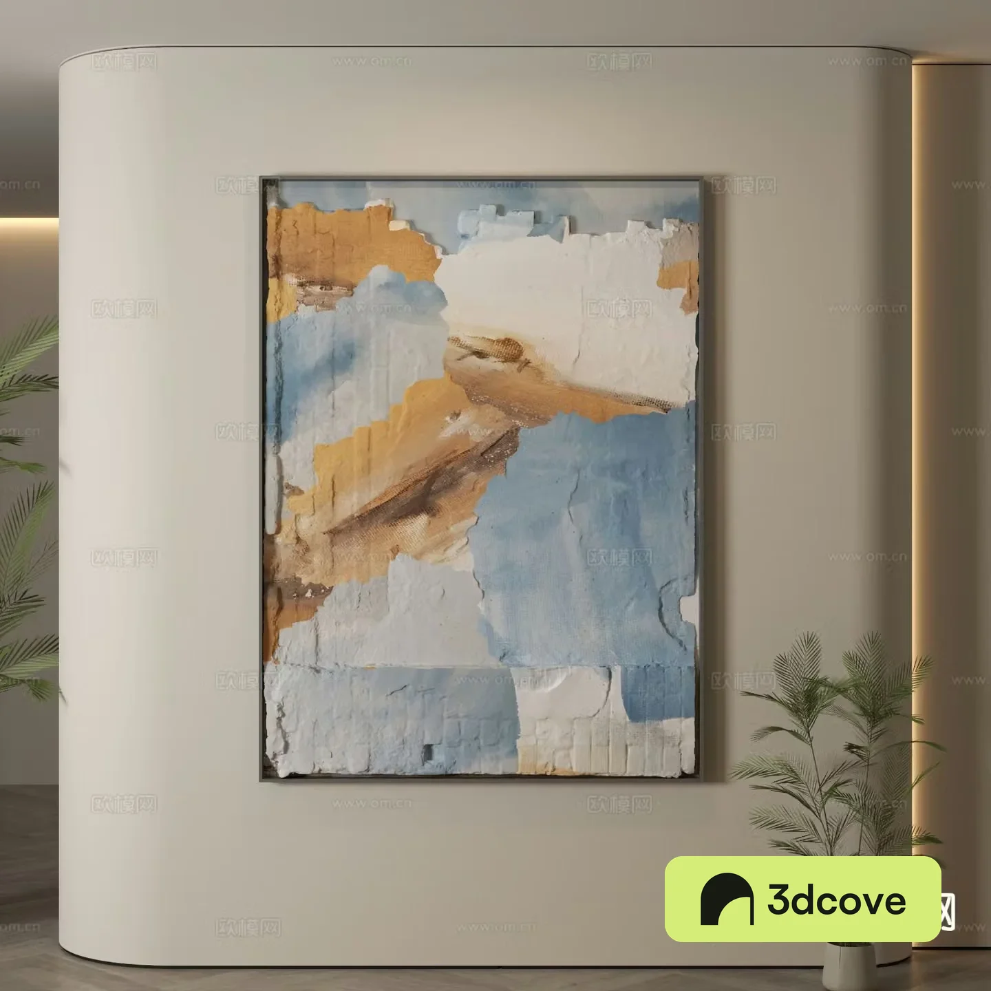 Modern texture painting decorative painting