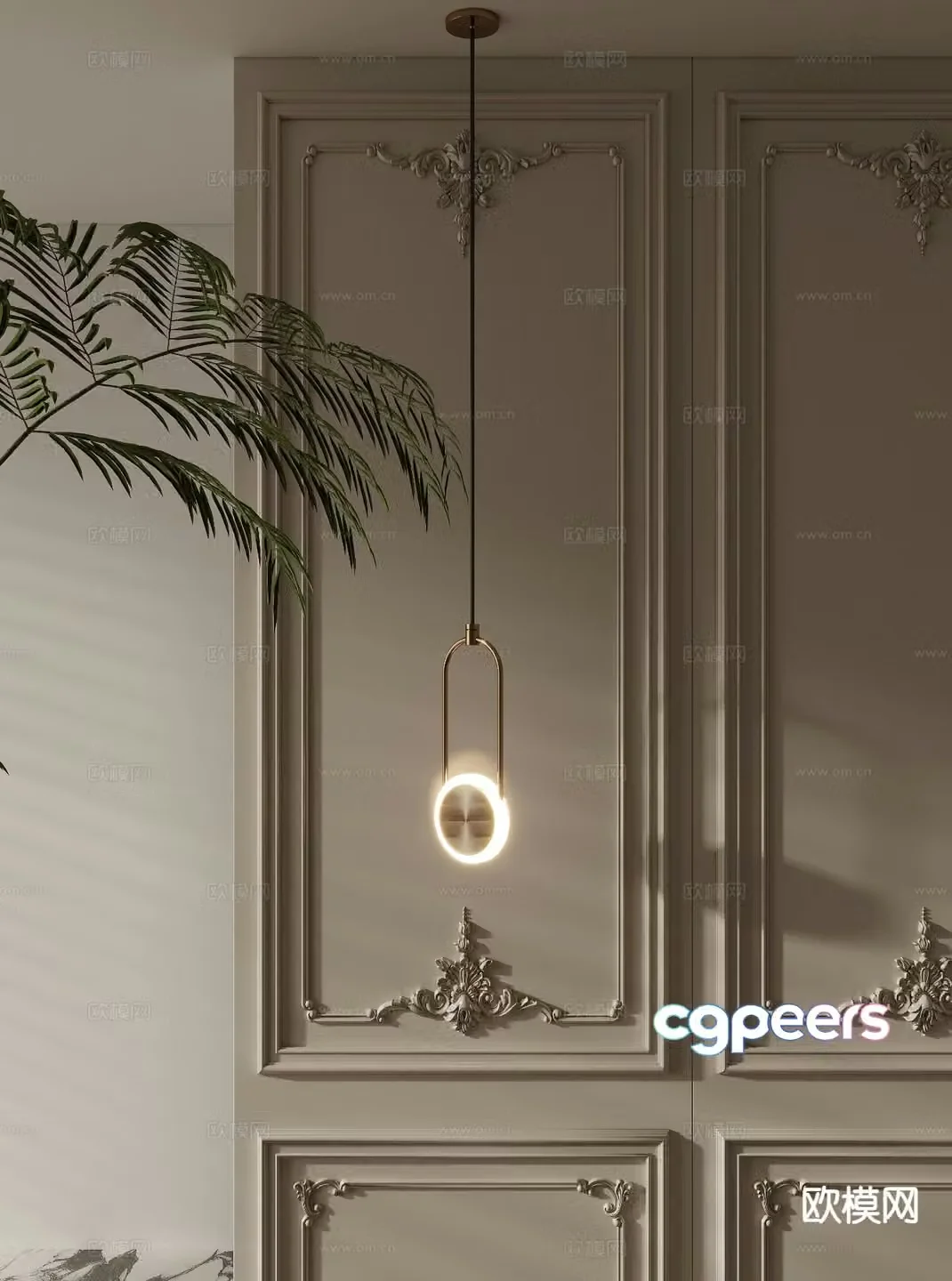 French chandelier 3d model