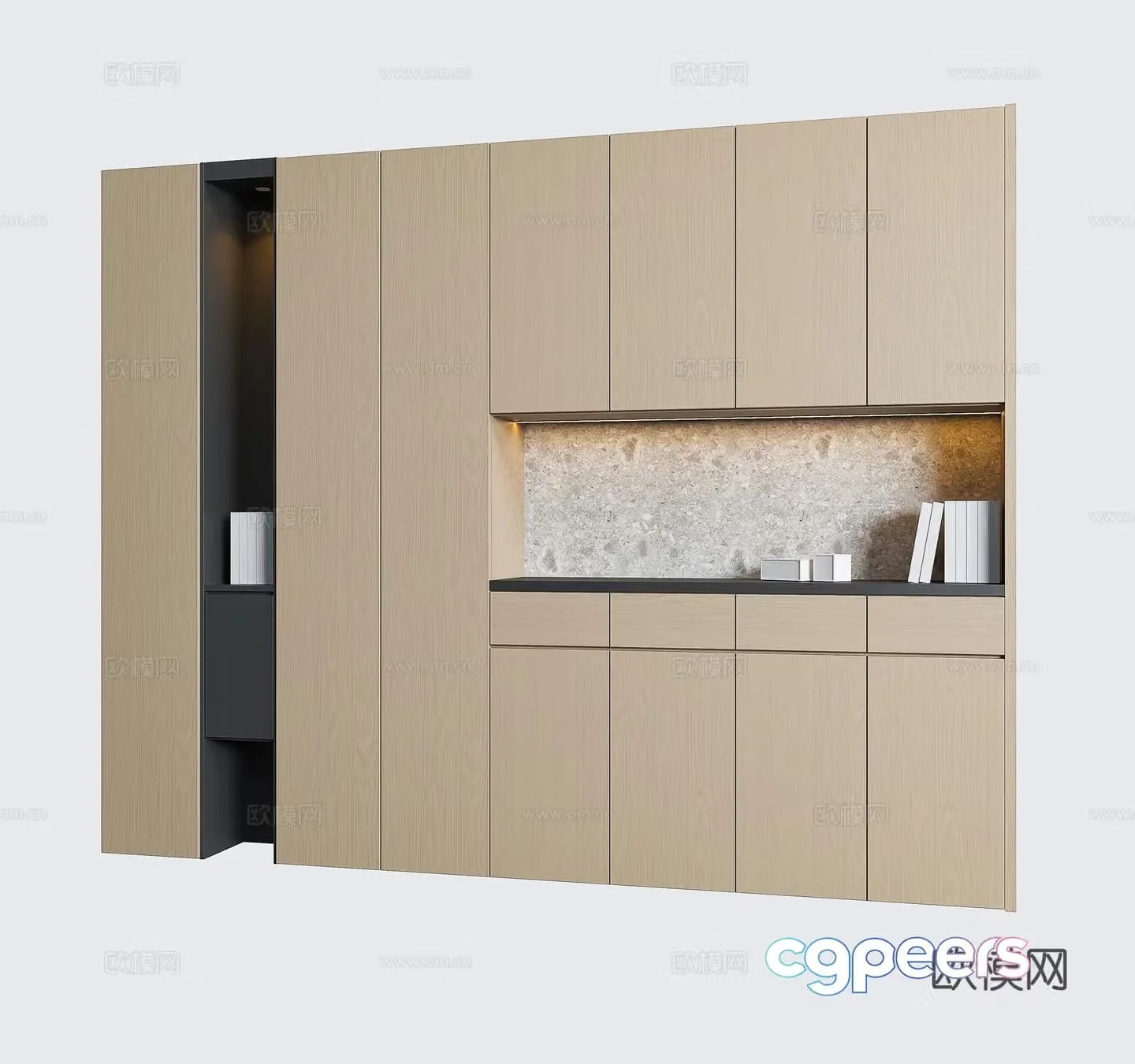 Modern shoe cabinet log shoe cabinet door-to-door shoe cabinet log wine cabinet creamy style shoe cabinet 3D model