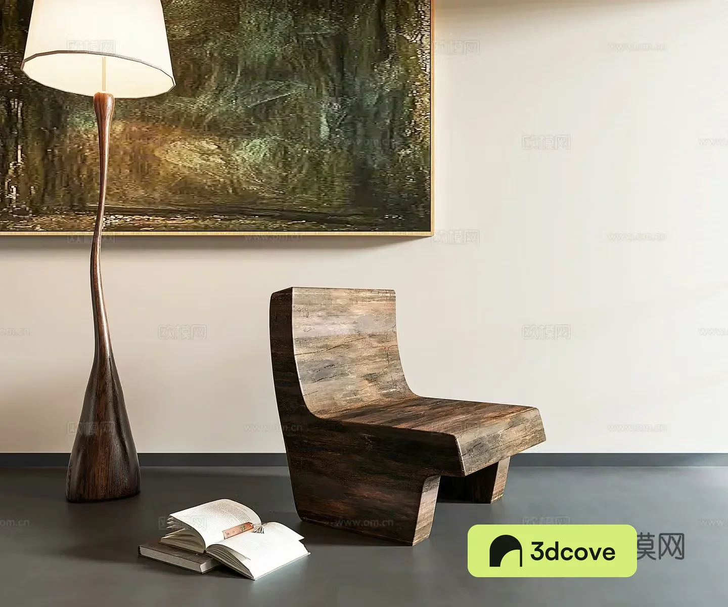 Wasabi single chair 3d model