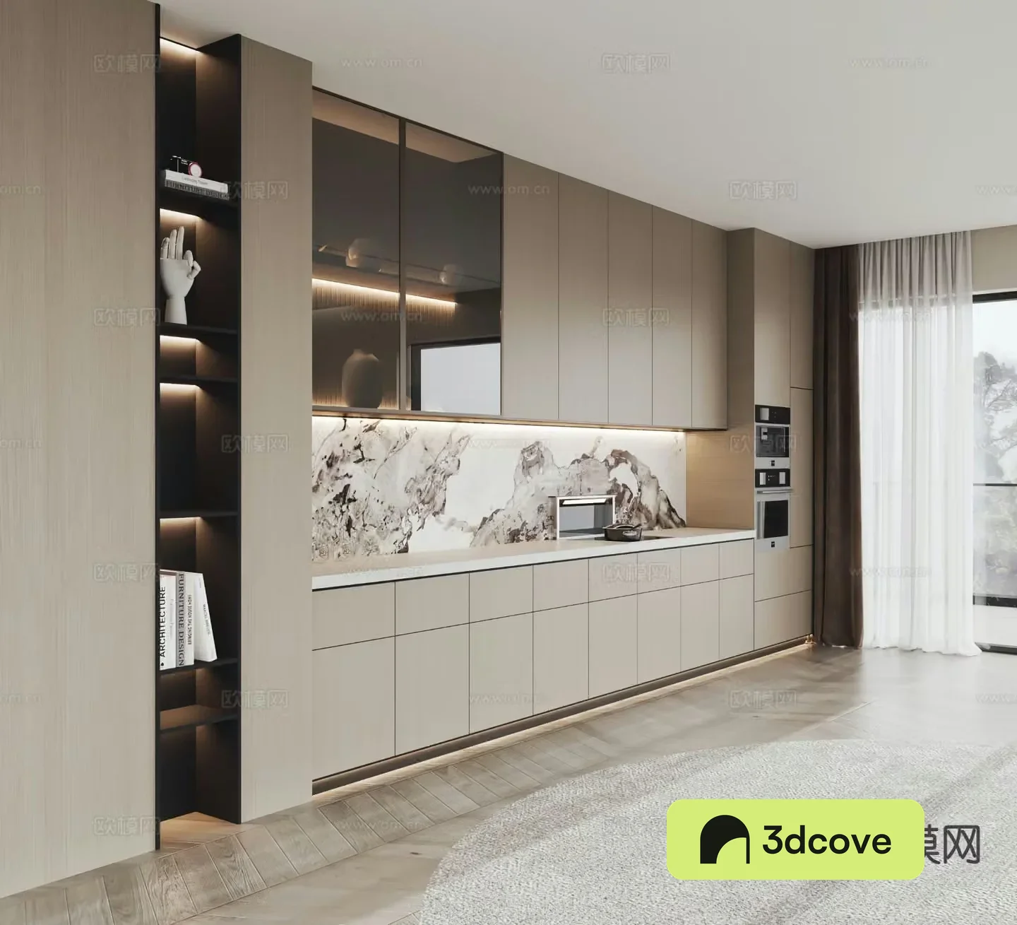 Modern wine cabinet sideboard