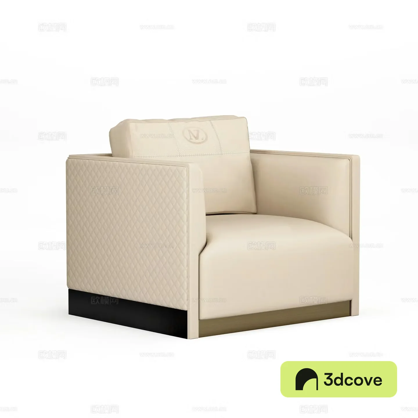 Single sofa leather sofa