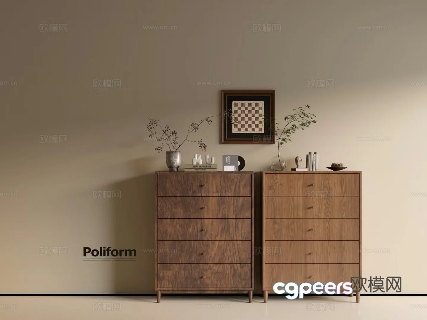 Modern wood grain cabinet ins wind minimalist wind cabinet whole cabinet sideboard balcony cabinet storage 3D model