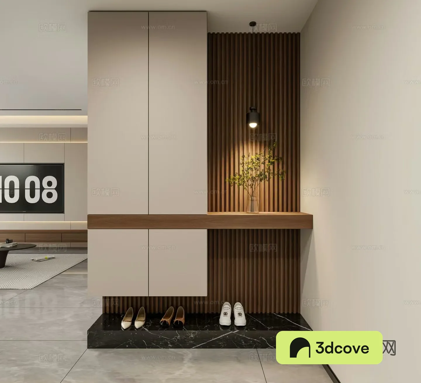 Modern Italian style entrance cabinet entrance shoe cabinet entrance decoration cabinet