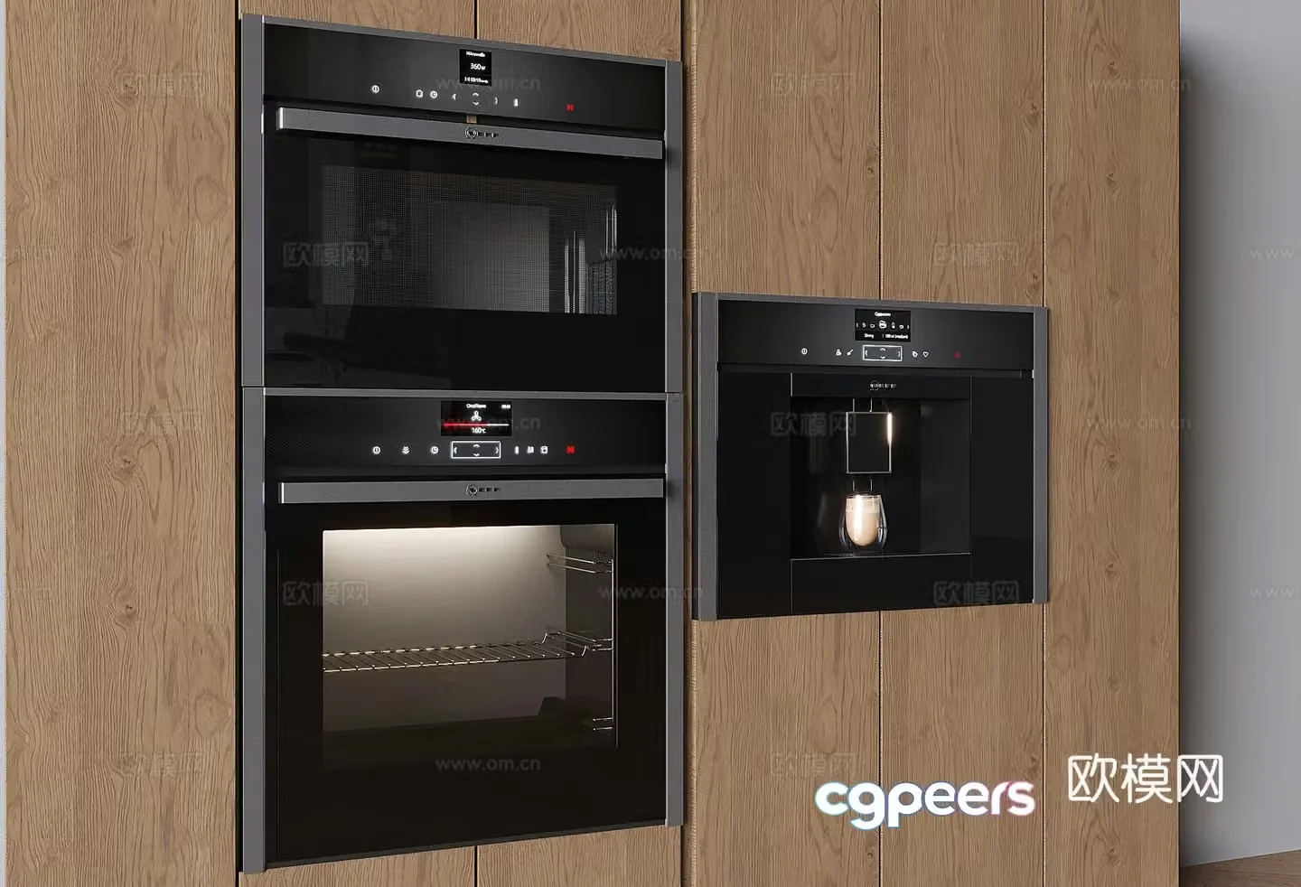 Smart steamer oven middle-aged steaming and baking cabinet direct drinking machine water dispenser 3D model