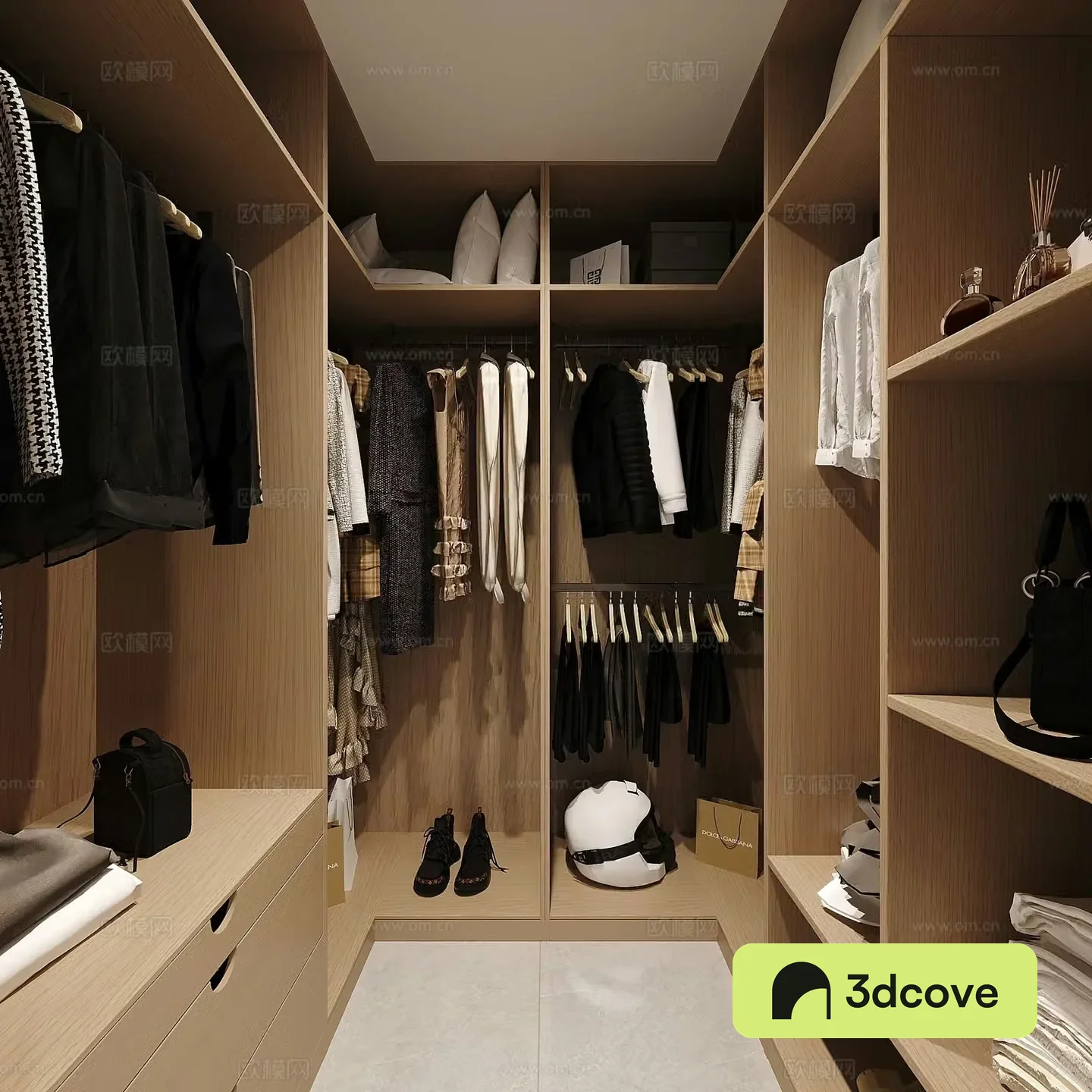 Modern minimalist cloakroom