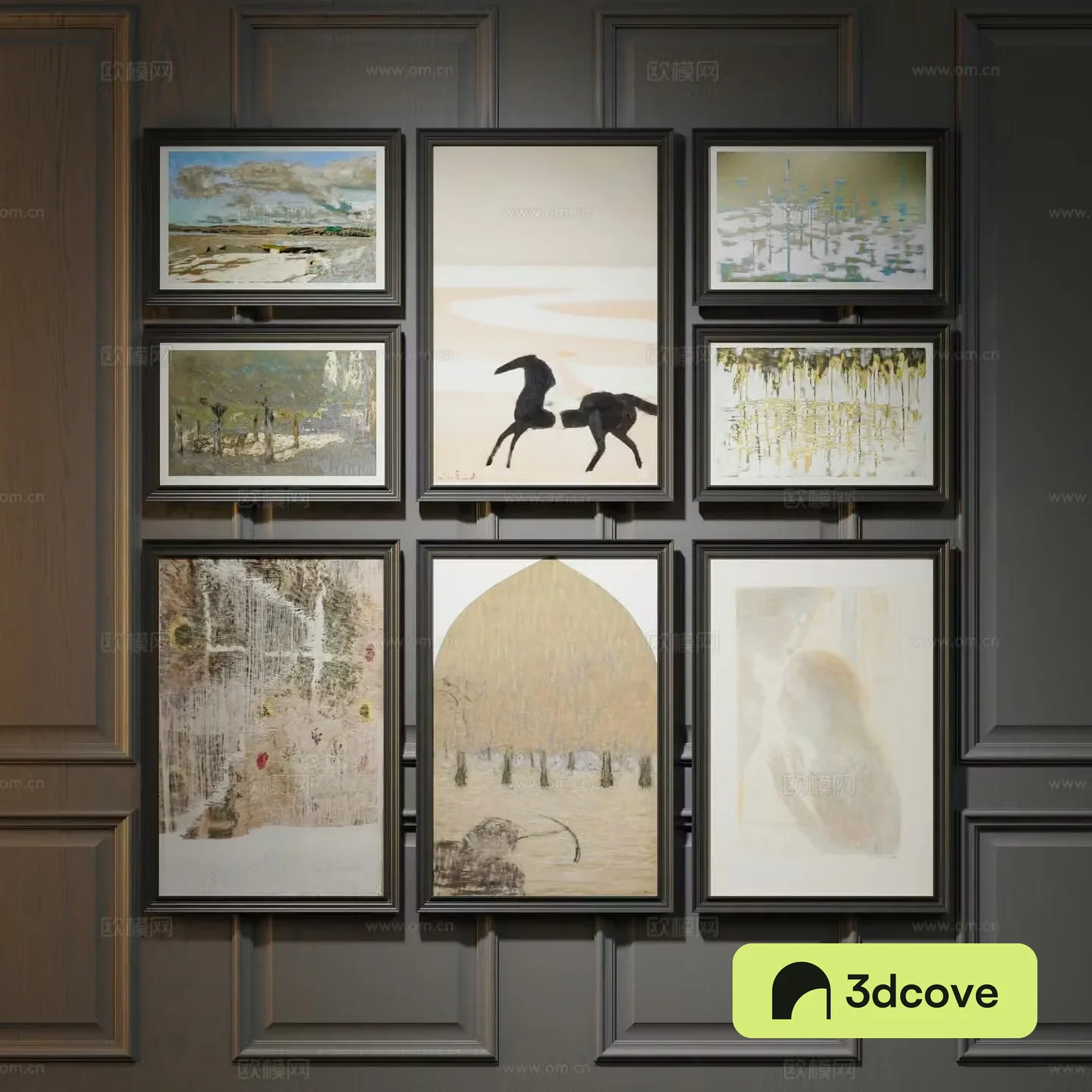 Modern Combination Painting Decorative Painting Art Painting