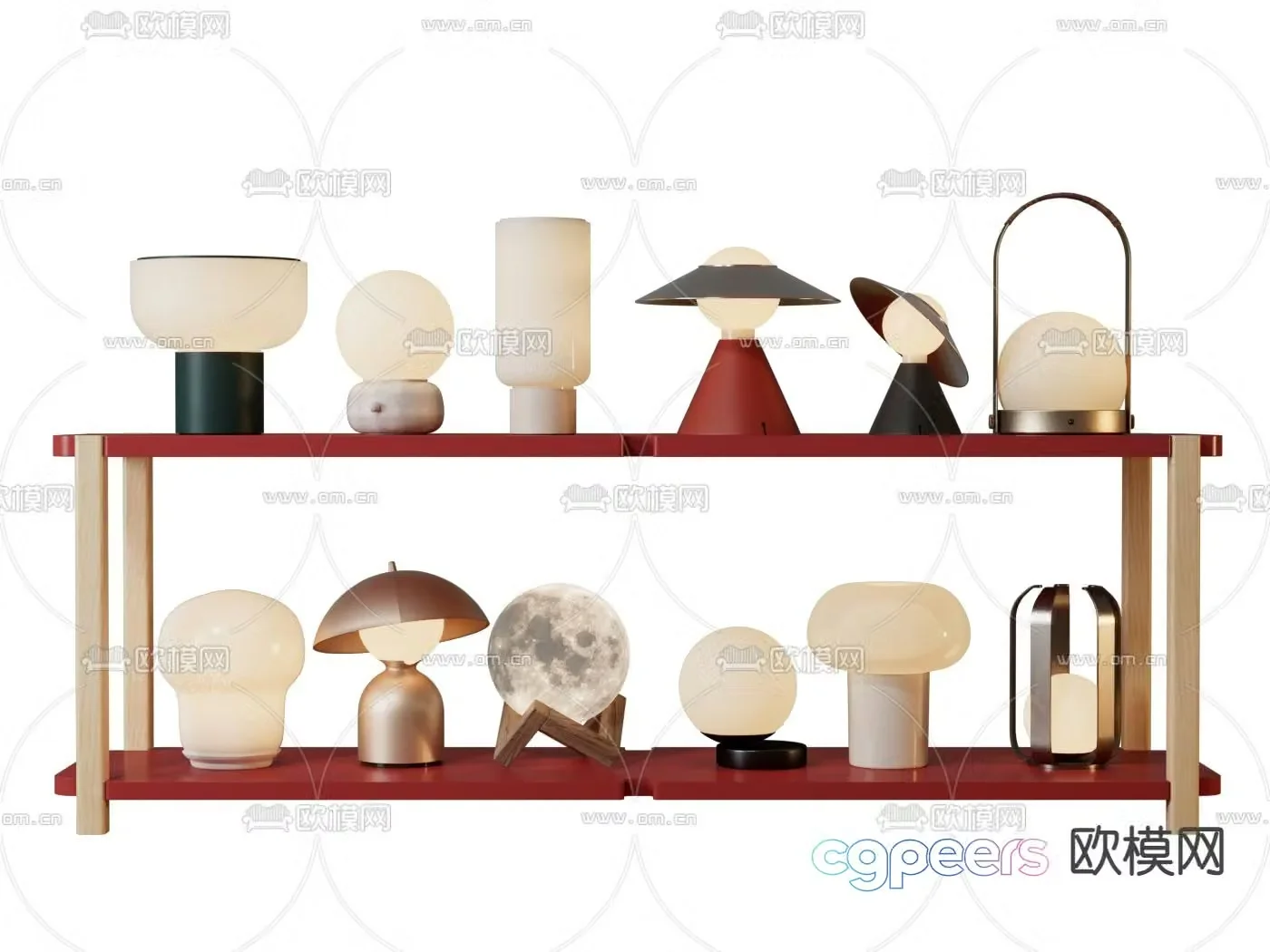 3D model of medieval style table lamp