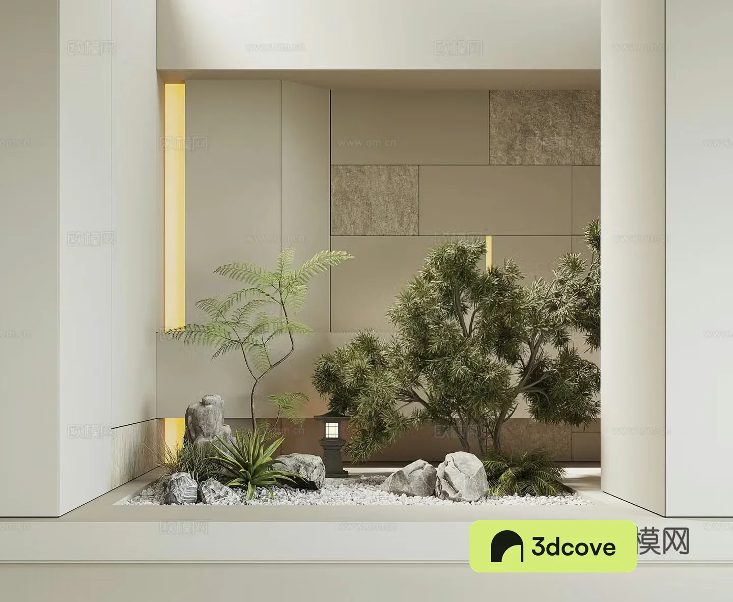 Modern houseplant landscape