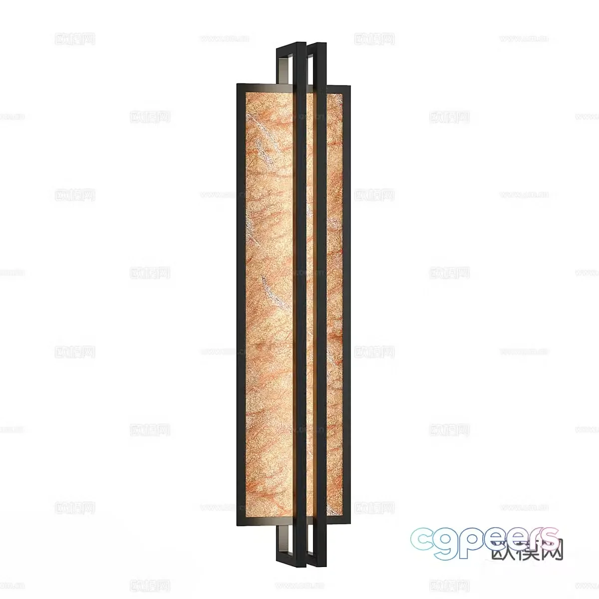 New Chinese wall light 3D model