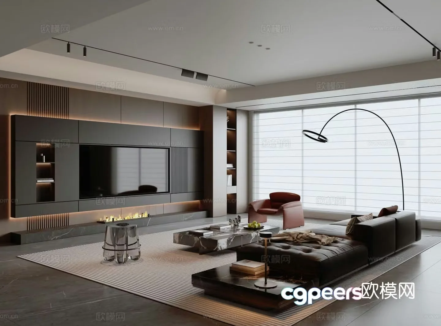 Italian living room 3d model