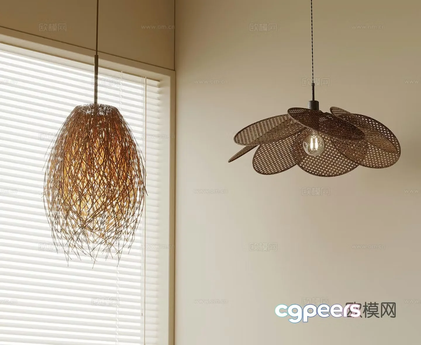 Small chandelier Jijifeng chandelier Fishing Line chandelier Vinegar chandelier 3D model
