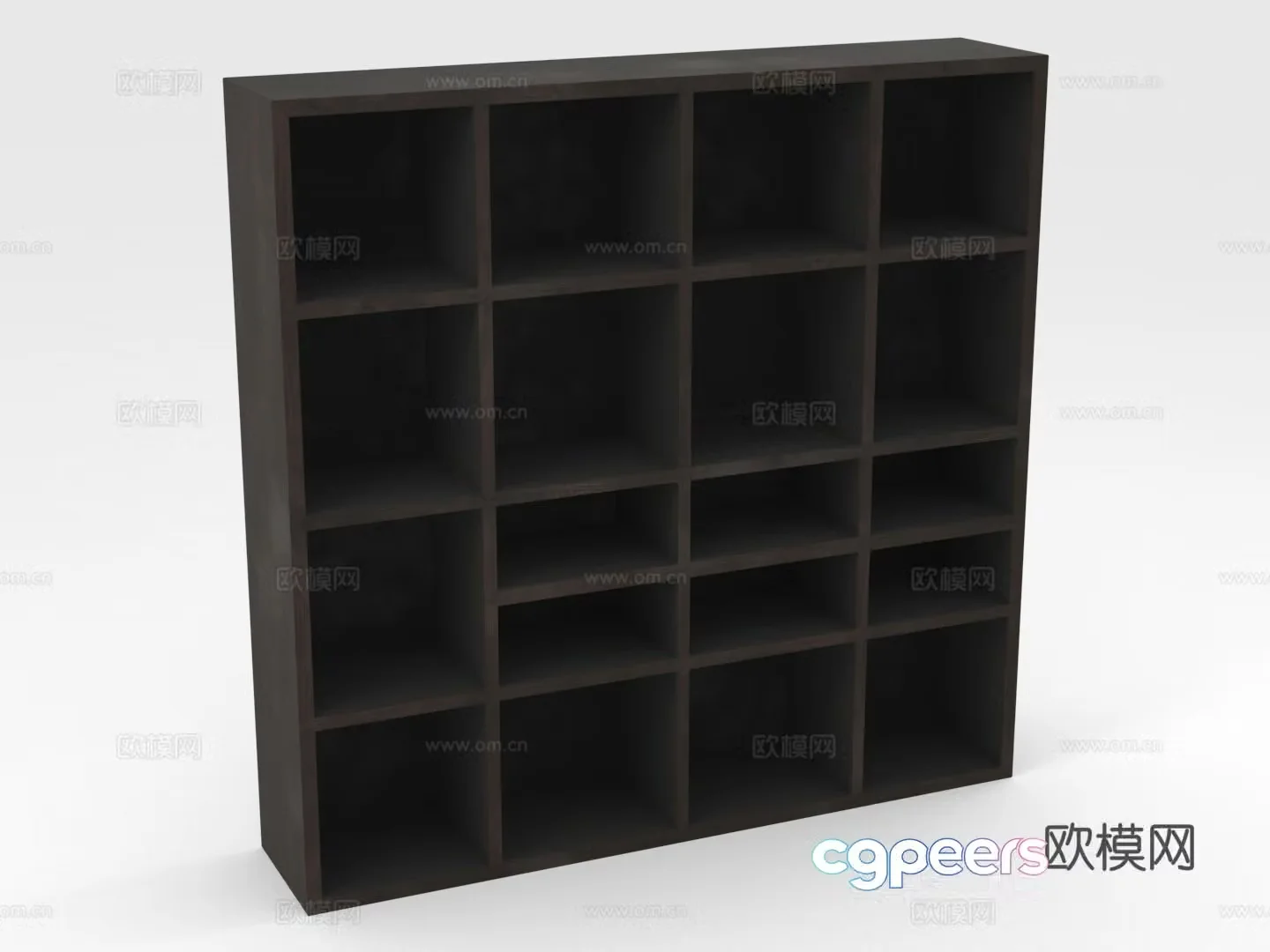 Storage shelf Bookshelf Storage cabinet Grid cabinet 3D model
