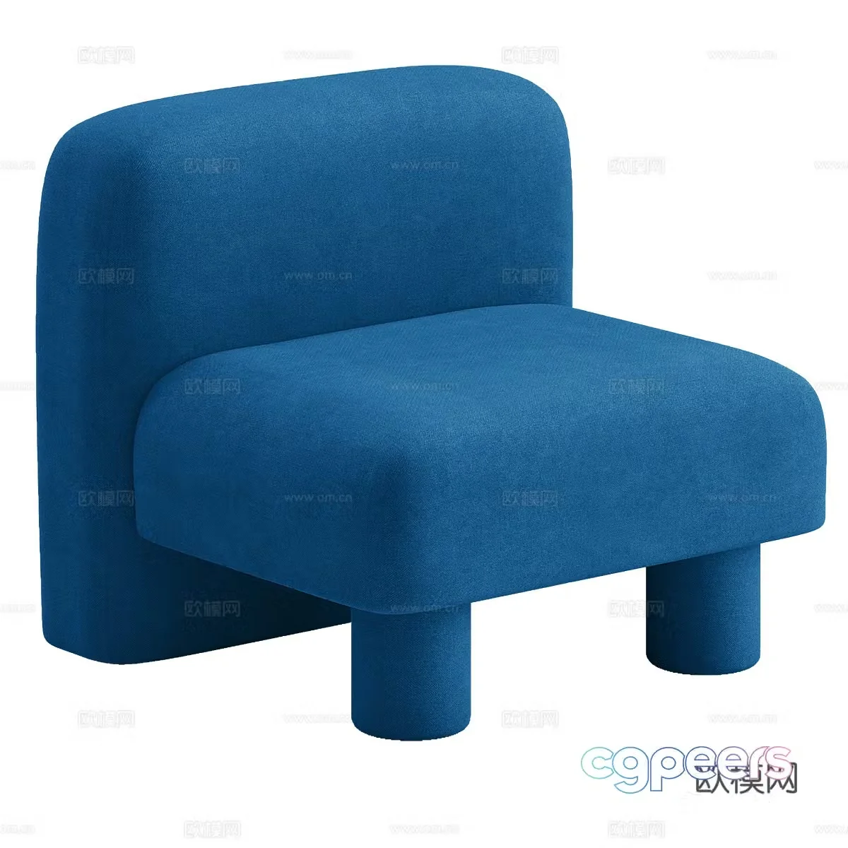 Single sofa leisure sofa 3d model