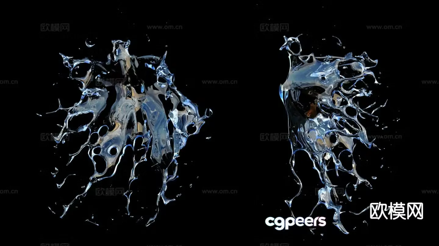 water spray spray water drop 3d model