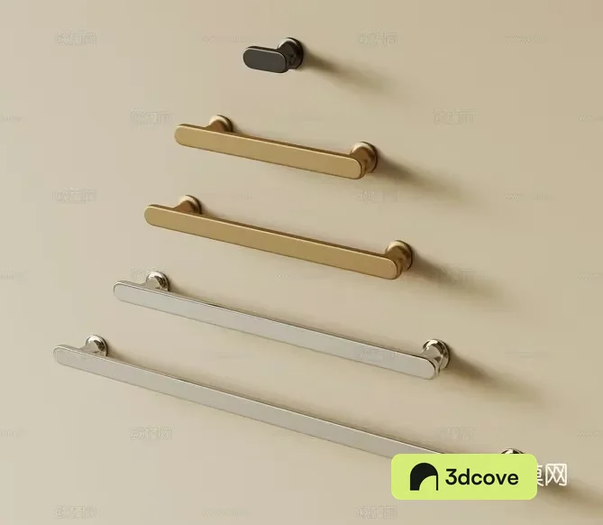 A Collection Of Cabinet Handles