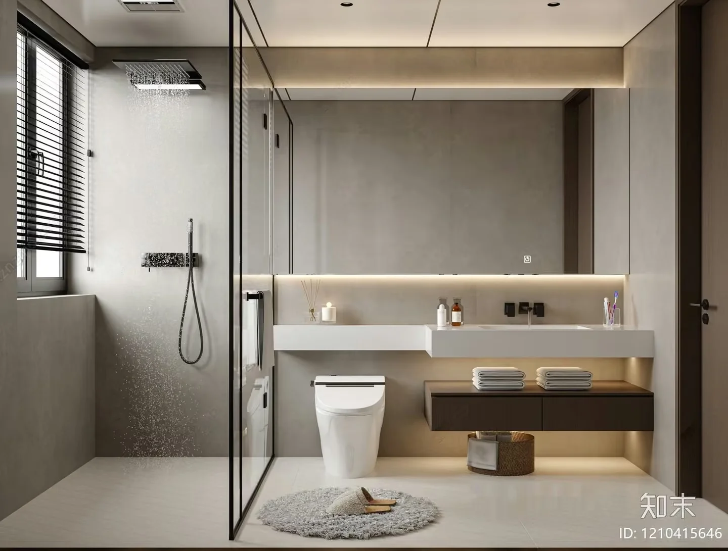 Modern Bathroom 3D Model – 15008 – VRAY Render