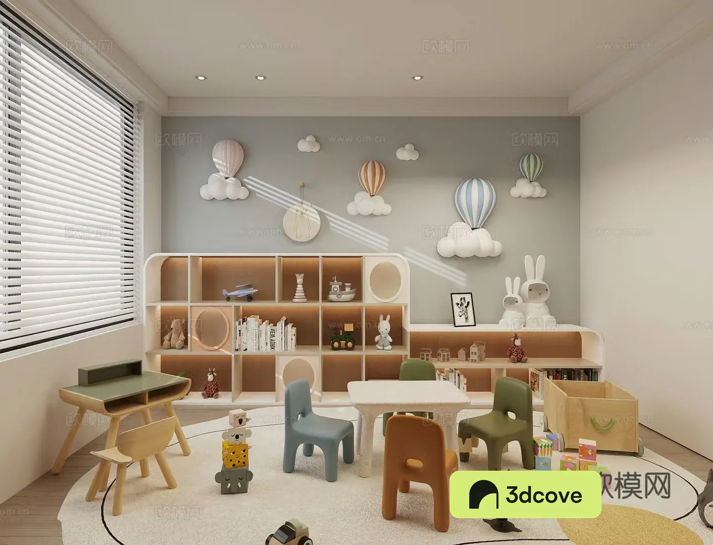 Modern children’s toy room children’s room
