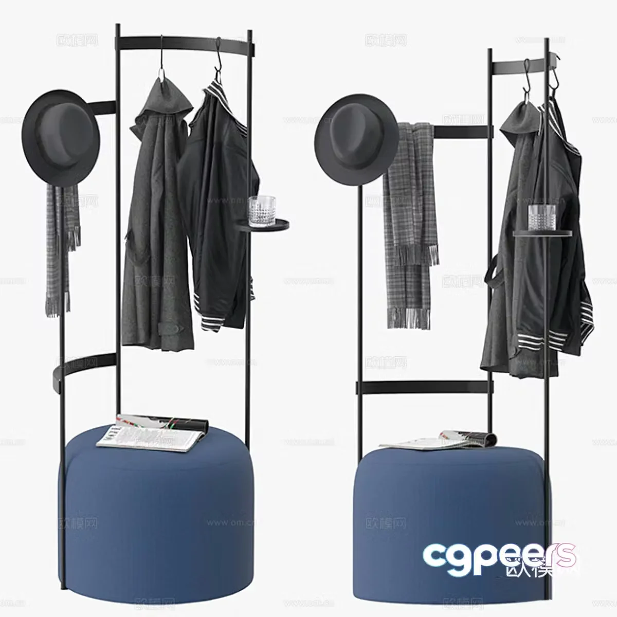 Modern casual sofa hanger 3d model