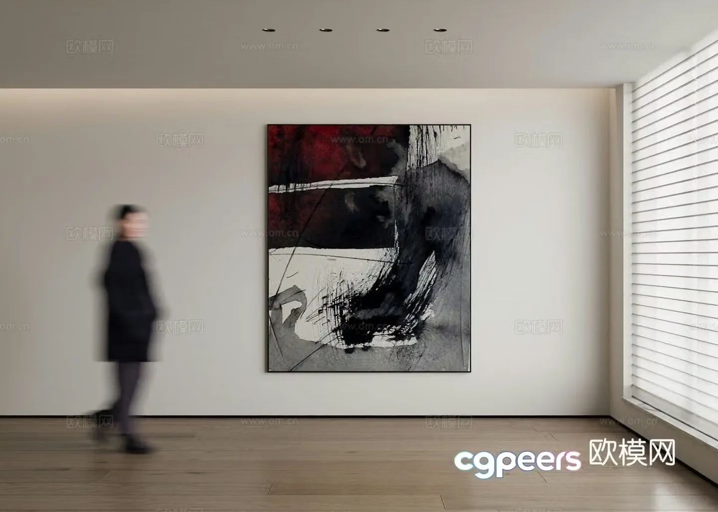 Modern decorative painting 3d model