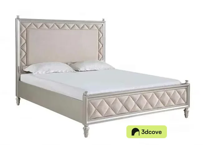 White Upholstered Bed